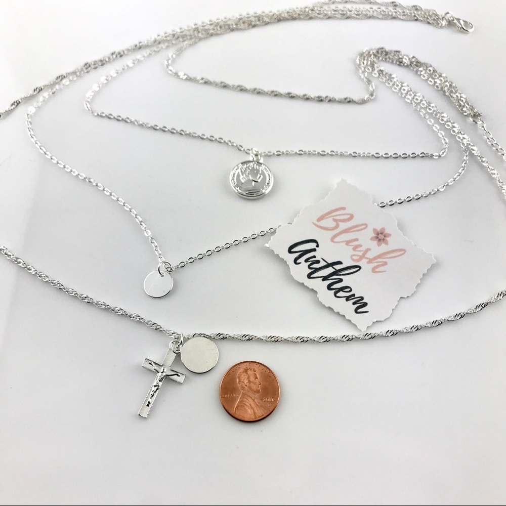 3 for $25⚡️multilayer cross coin sequin necklace - Picture 7 of 7